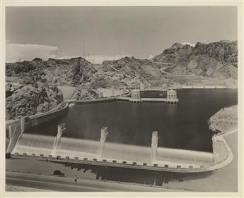(BOULDER DAM--HOOVER DAM) A selection of 12 photographs of the Boulder Dam and its power house on the Arizona and Nevada border.